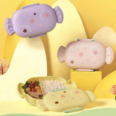 Lovely Bento Box Children Adult Lunch Box with 2 Compartment