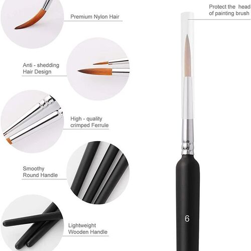 Miniature Paint Brushes Art Painting Brushes Set Detailing P