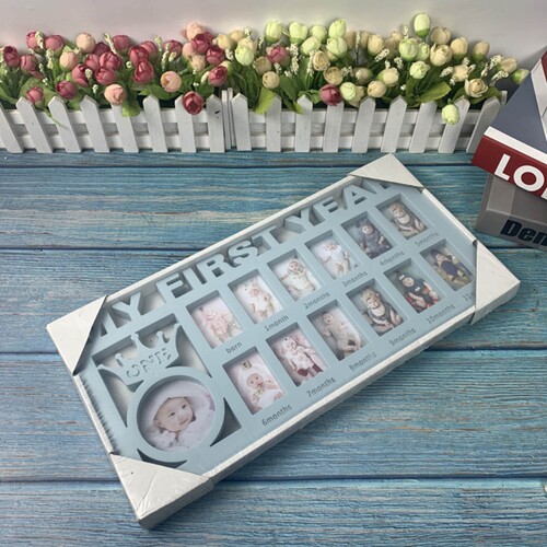 My First Year Baby Keepsake Frame 0-12 Months Pictures Photo