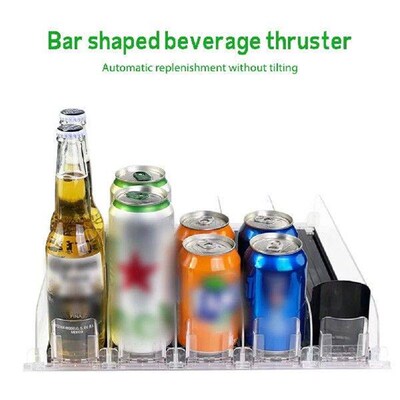 Drink Organizer Dispenser Adjustable Width Canned Beverage