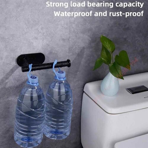 Adhesive Toilet Roll Paper Holder Organizer Wall Mount