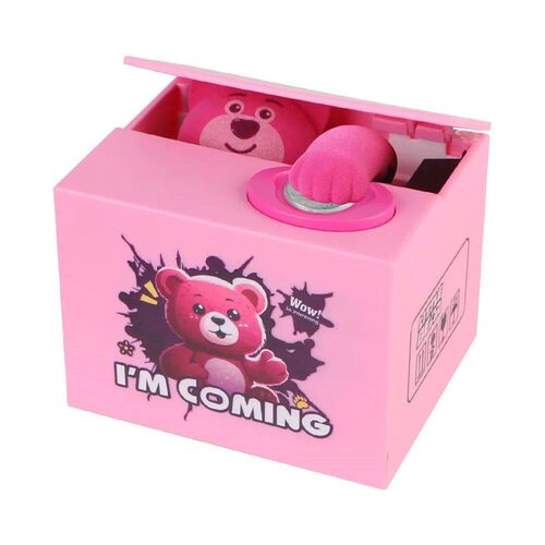 Action Figure Toys Stealing Money Box with Music Toy Automat