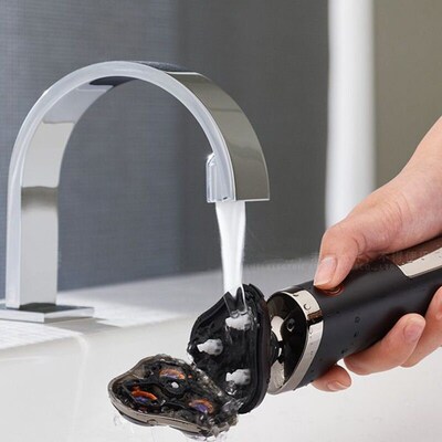 wet dry waterproof LCD display electric shaver beard electri