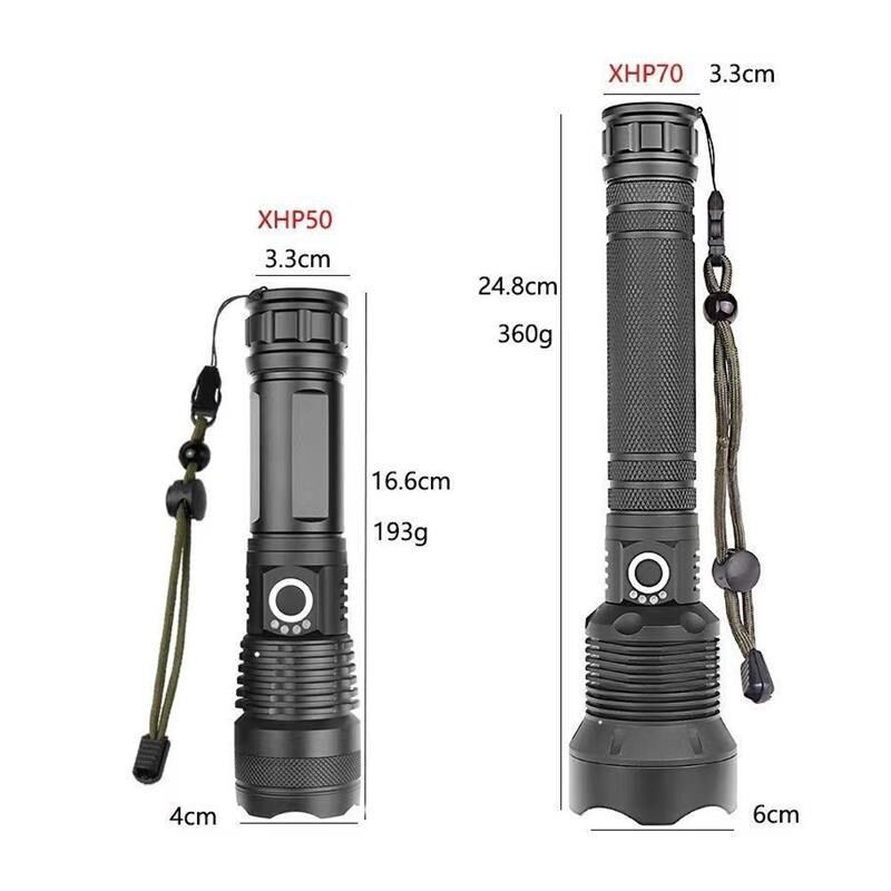 5000LM Zoomable XM-L T6 LED Flashlight Torch Light手电筒图片