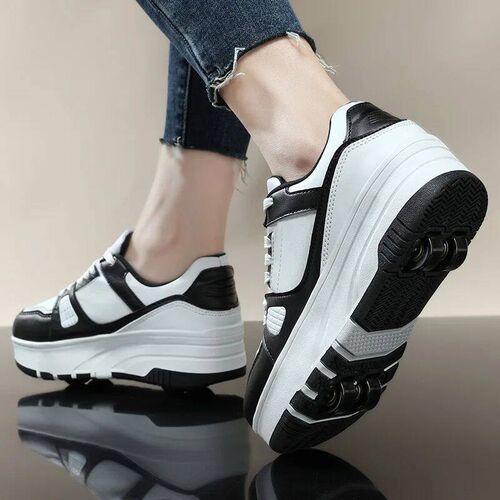 Four wheel roller shoes Boys girls walking shoes Casual outd