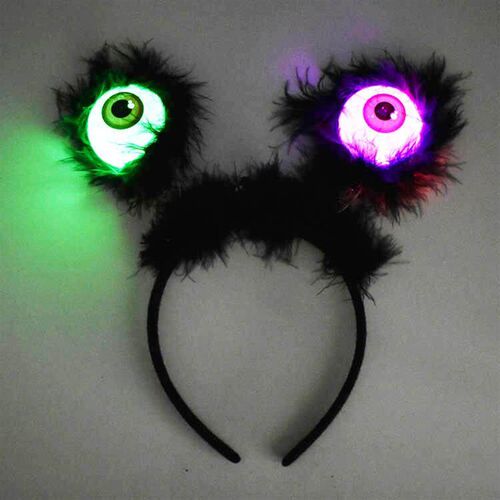 A glowing Halloween tiara eyes of terror Costume party