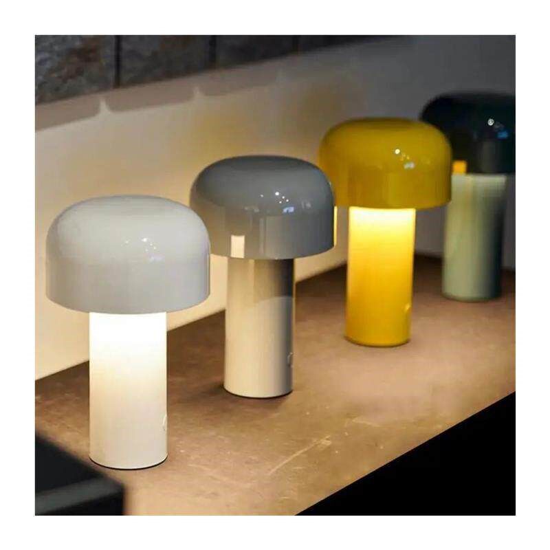 Italian Mushroom Table Lamp Rechargable Night Light Portable图片