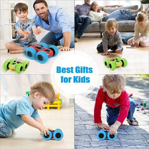 Kids Toy Car Fun Double-Side Vehicle Inertia Safety Crashwor