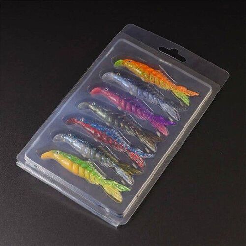 7pcs Soft Plastic Lures Baits Durable Simulation Swimbaits