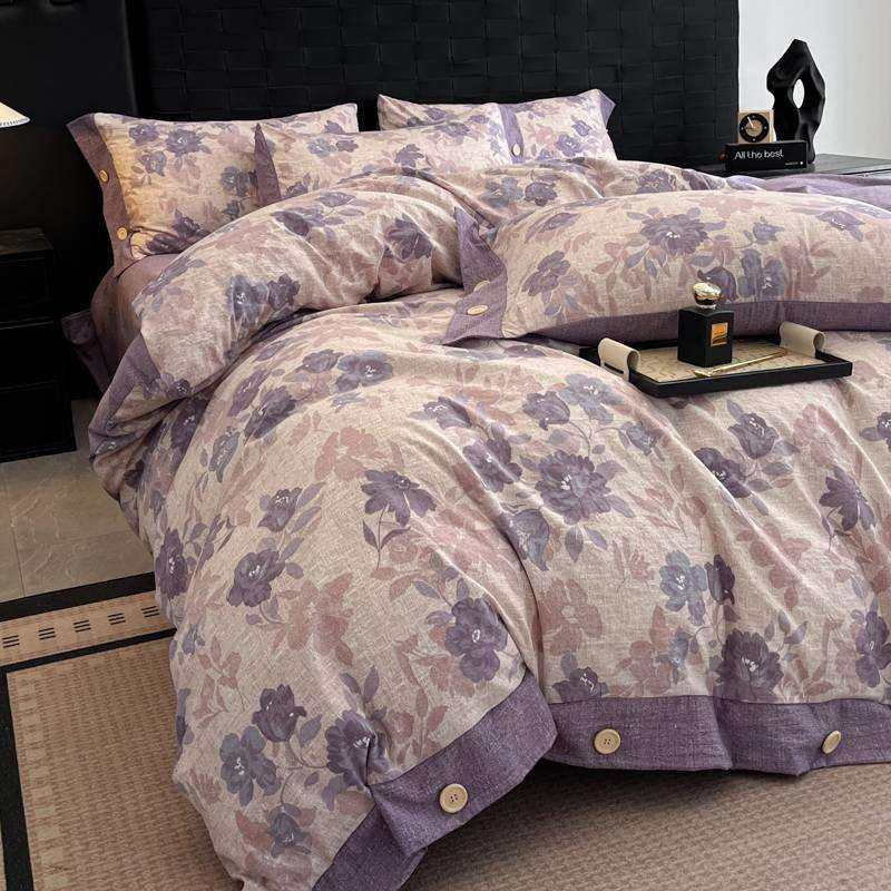 2025新款A类原麻纽扣四件套加厚被套床单床笠宿舍双人床仿亚麻,鲜花速递/花卉仿真/绿植园艺,割草机/草坪机,淘宝优惠券,粉丝福利购,淘宝优惠卷