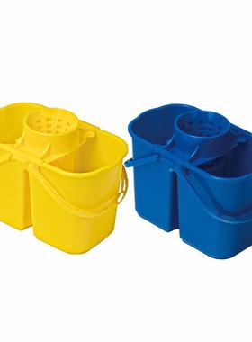 VLEN 长方形拖把桶尘推清洁车单桶【16L黄色】ZTT0793