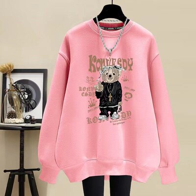 New Years Clothes Men Women Matching Pullover Bear Hot T
