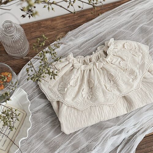 Ins Baby Big Three-dimensional Lace Collar Long Sleeve Top B