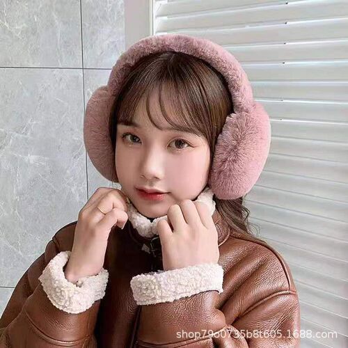 Foldable earmuffs for women Autumn and winter cute earmuffs