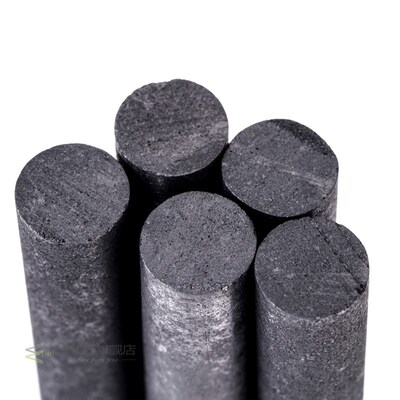 5pcs Black Carbon Rod  99.99% Graphite Electrode Cylinder Ro