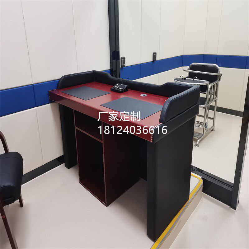 提审软包看守台全钢一体化审讯桌审样特写摄像机防撞审讯台智能桌,商业/办公家具,审讯/审判桌,淘宝优惠券,粉丝福利购,淘宝优惠卷