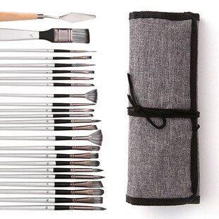Kit Set Acrylic Gouache Brush Watercolor Paint pieces for