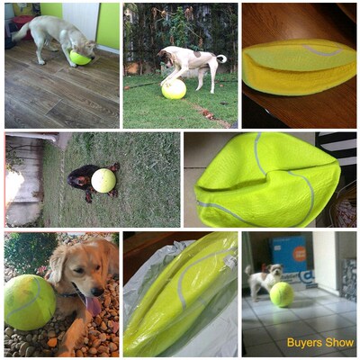 24CM Giant Tennis Ball For Dog Chew Toy Pet Dog Interactive