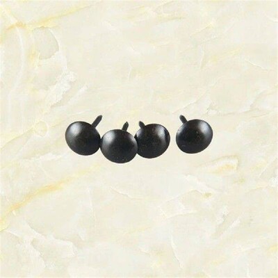 300pcs Thumb Tacks Vintage Black Round Drawing Plastic