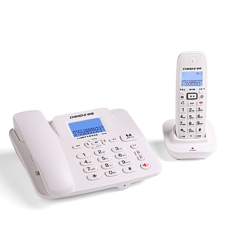 中诺W8无绳电话机家用商务办公子母机座机 无线电话一拖一拖二