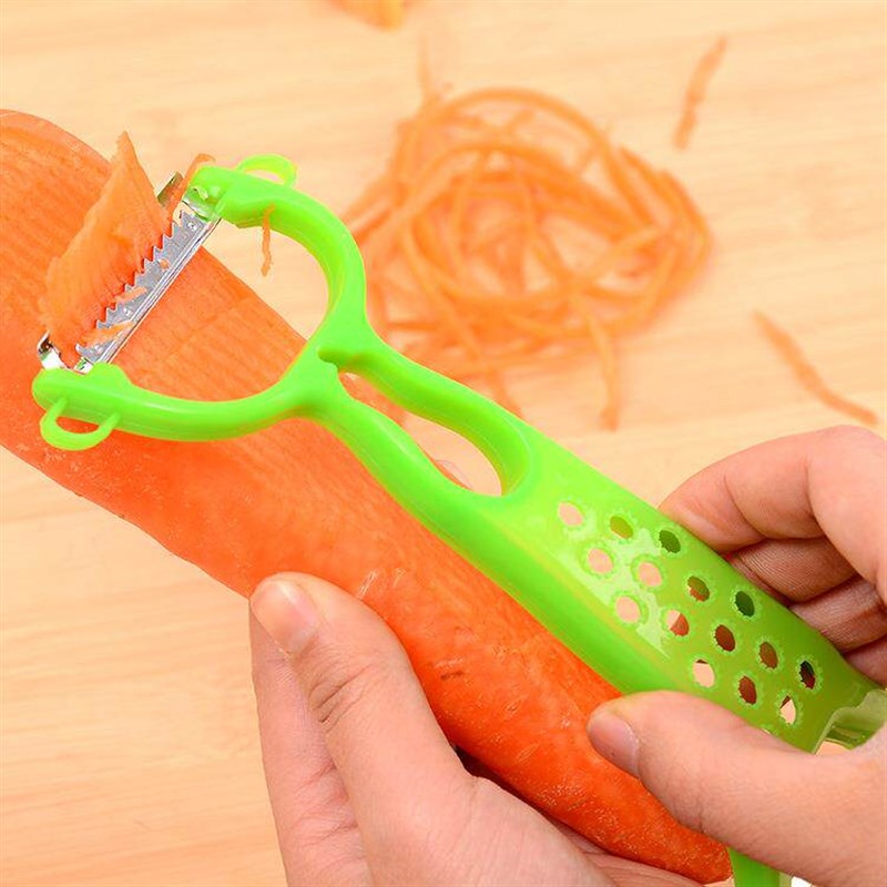 Dual-Head Peeler, Fruit and Vegetable Peeling Tool, Multi-fu - 实物图