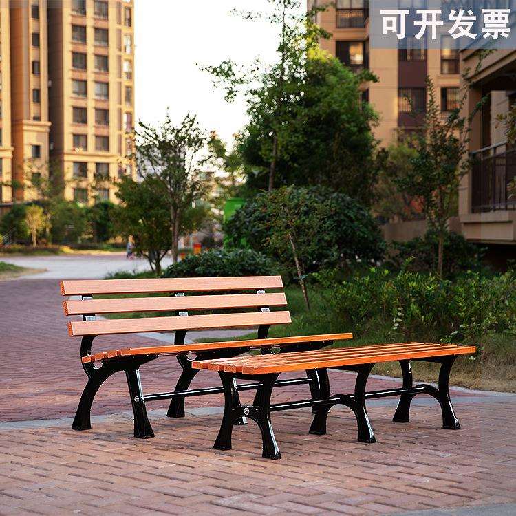 公园椅子户外长椅铁制休息椅学校座椅小区靠背排椅简约等候椅厂家