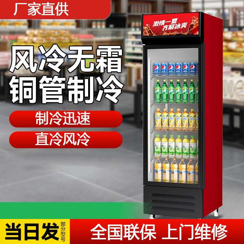 饮料冷藏展示柜立式商用冰箱单开门保鲜柜啤酒柜饭店超市冰柜冷柜