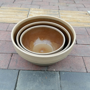 老式土陶土钵子酱钵隔水蒸饭菜蒸蛋碗钵干锅常德钵子菜梅菜扣肉碗