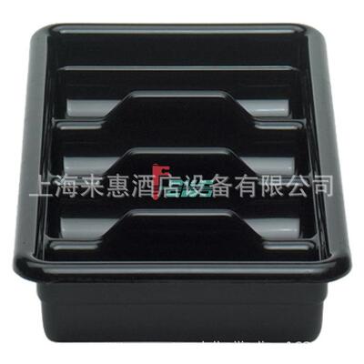 CAMBRO 1120CBP-110 聚乙烯四格餐具箱(黑色) 餐饮行业设备