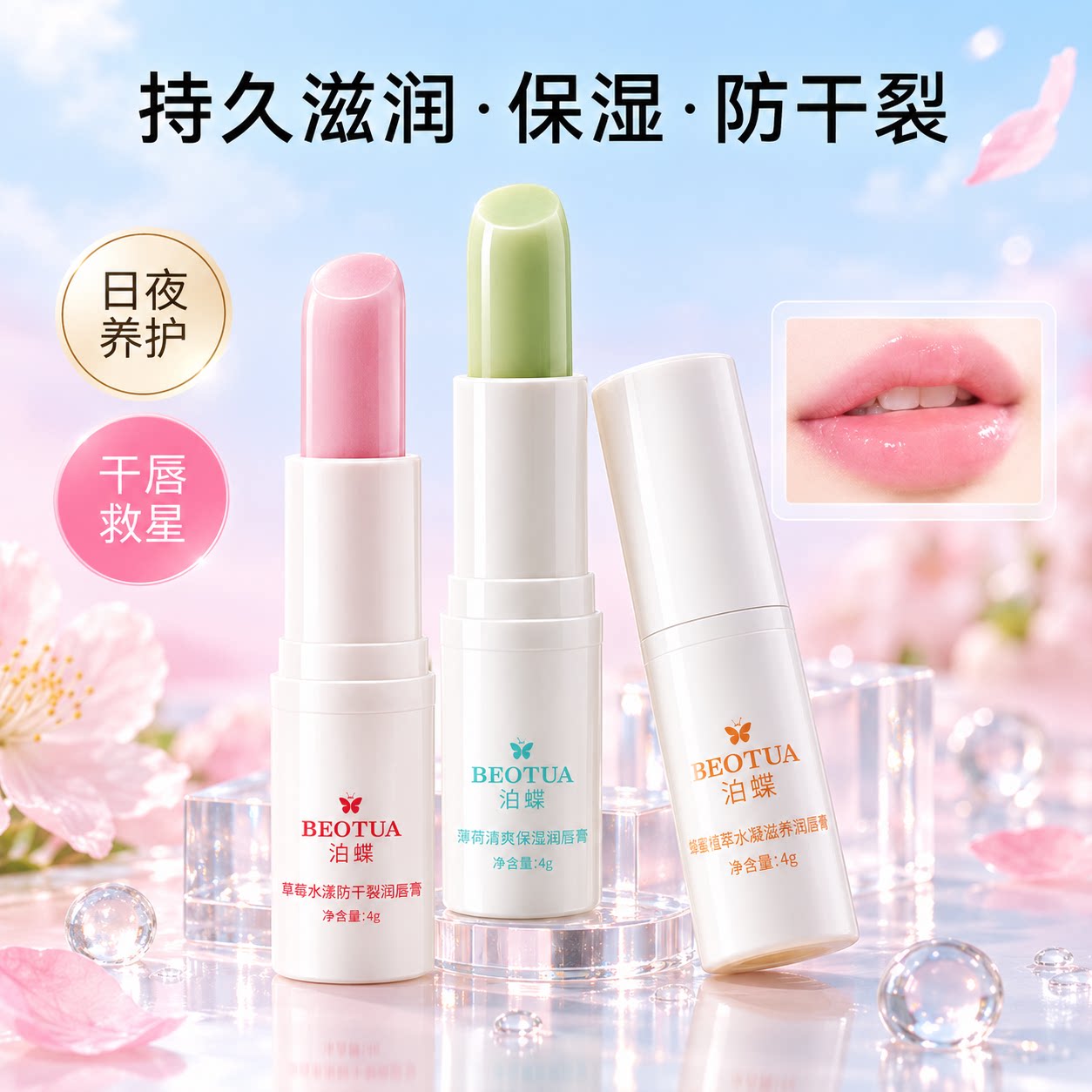 【懒人唇膏】长效水润保湿唇膏