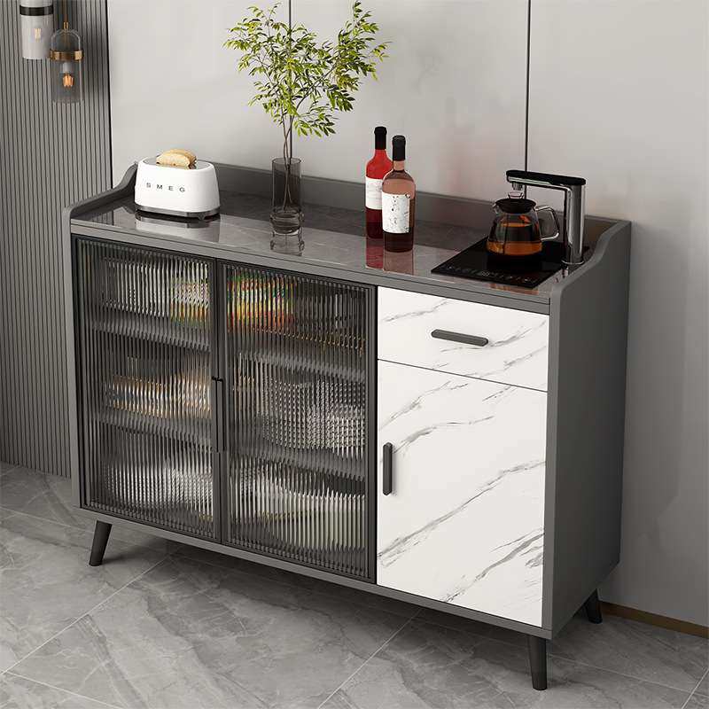 岩板餐边柜现代简约办公室储物客厅厨房靠墙轻奢玻璃门吧台茶水柜,3C数码配件,其它配件,淘宝优惠券,粉丝福利购,淘宝优惠卷