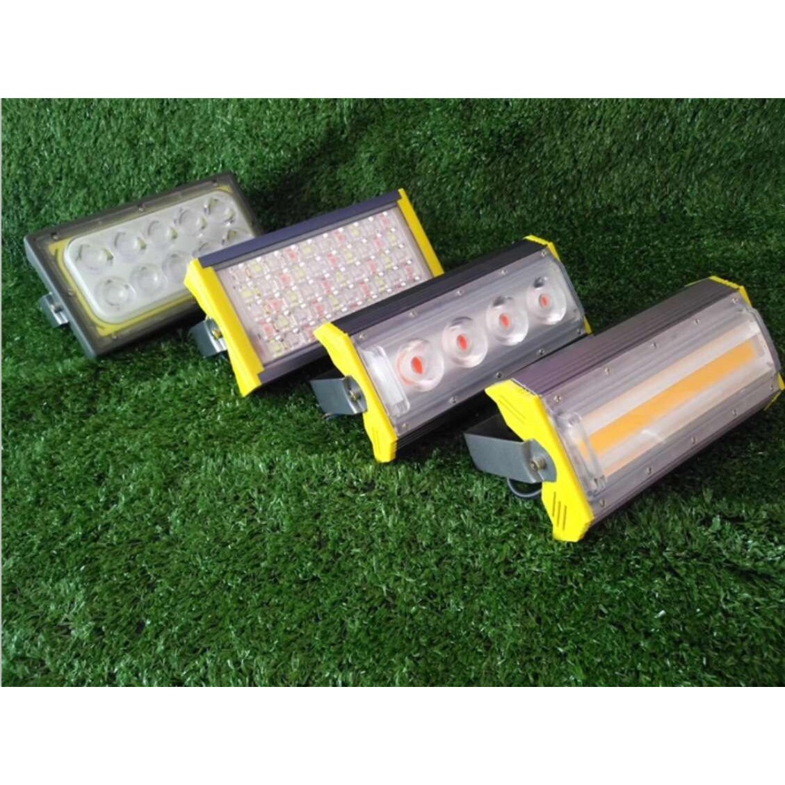 led投光灯射灯室外户外投射照明广告防水50w100W照树30w金黄 绿色