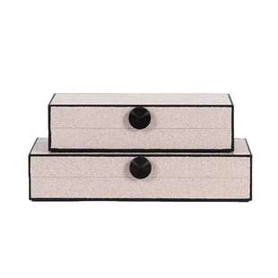 现代极简高档收纳盒样板间售楼部客厅软装饰品陈列搭配开放格摆件