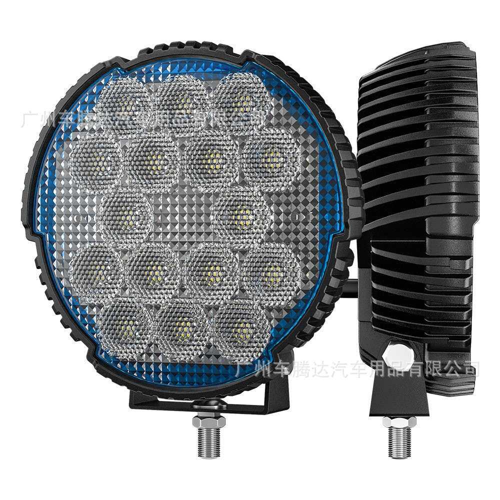 新品上线5x5''圆形工作灯LED超亮45W泛光越野车射灯工