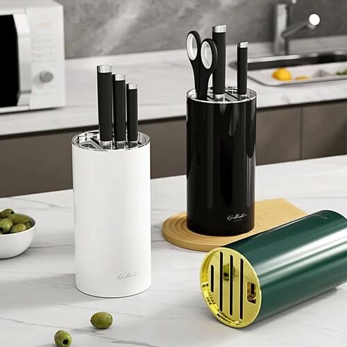 Luxury Household Plastic Knife Stand Holder for Kitchen Stor