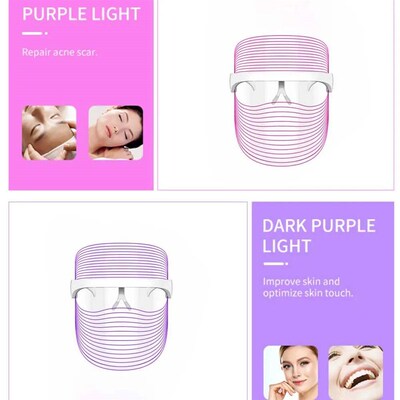 Rechargable Red Light Therapy Skin Care Led Mask Home Use Be