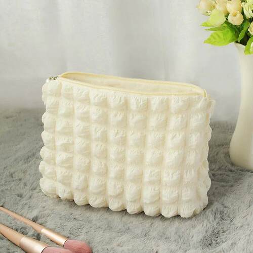 Travel Organizer Portable Zipper Soft Makeup Pouch for Lady