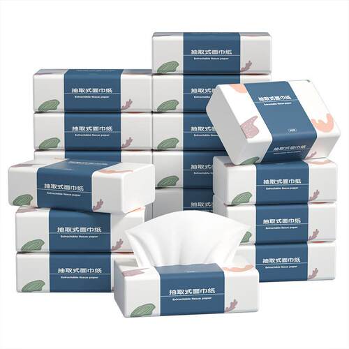 60pcs cartons home tissue toilet paper 抽取式家用卫生纸餐巾