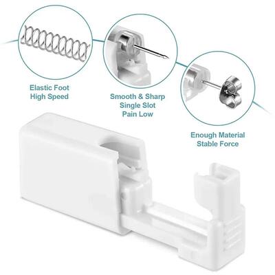 1PC NO PAIN Piercer Tool Machine Kit Stud Disposable Sterile
