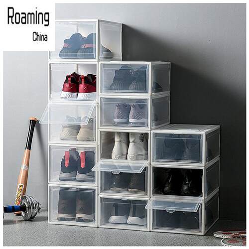 Side shoe basketball shoes transparent magnetic storage box