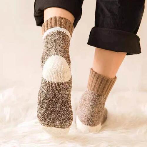 5Pairs/Lot Winter Thicken Wool Socks Mens High Quality Towe