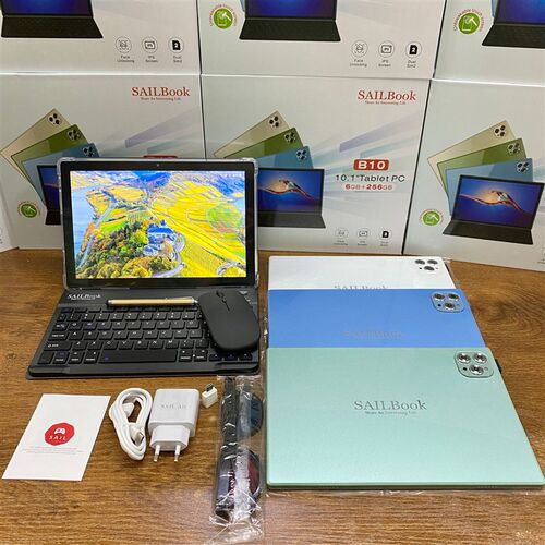 10.1 inch Pad Tablet Pc Book 5G WIFI SIM with keyboard mouse