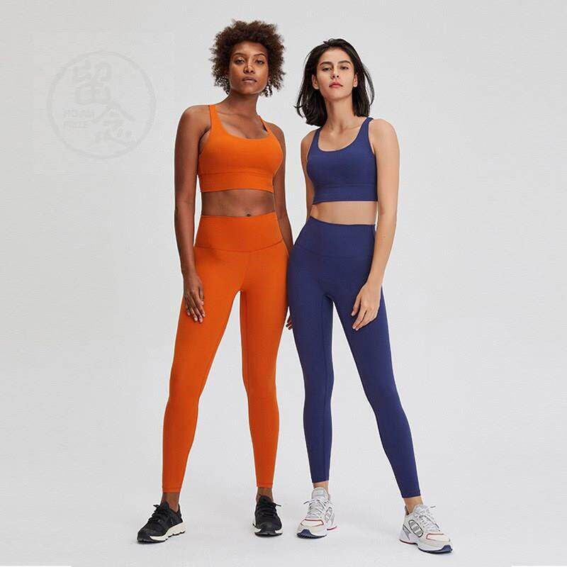 。Naked feeling Yoga Pants womens high waist hip lifting ru