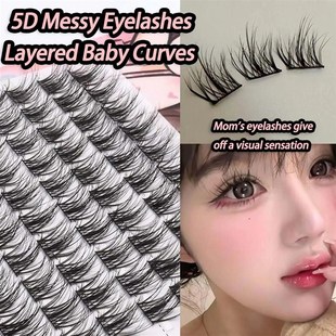 5D Mink Manga Lashes Fluffy Individual Eyelashes Natural Fal