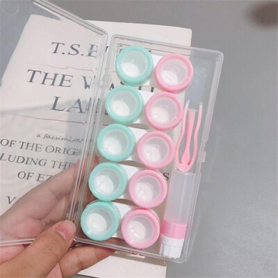 Pairs Contact Lens Case Eye Contact Lens Box Women Travel C