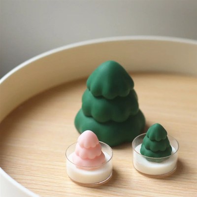 Ins Christmas Tree Silicone Candle Mold DIY Handmade Scented