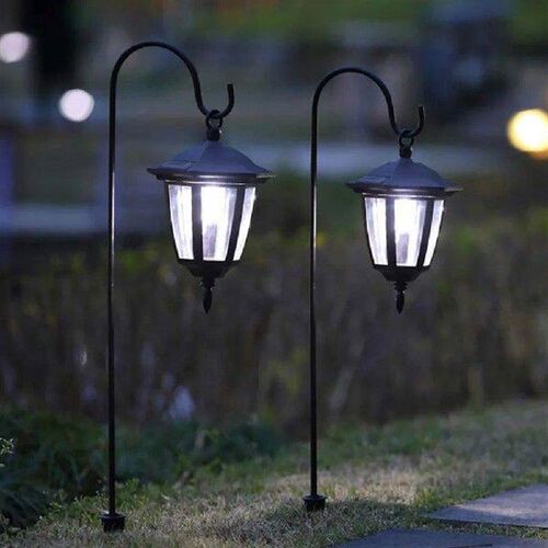 Garden Iron Floor Plug Solar Lights for outside Decorate