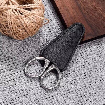 1Pc Stainless Steel Small Makeup Grooming Scissors Eyebrows