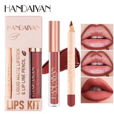 Matte Nude Brown Lipliner Pencil Lipsticks 12 Colors Lip