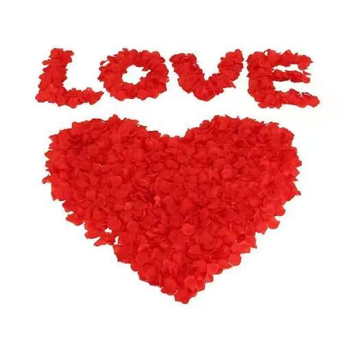 1000Pcs Artificial Fake Rose Petals Colorful Simulation Silk